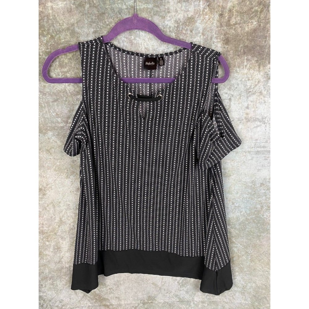 Black Cold Shoulder Top